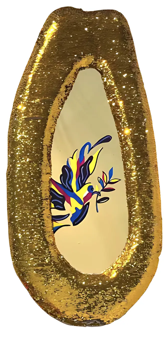 Dove Papaya, ABS 3D Metallic Mirror